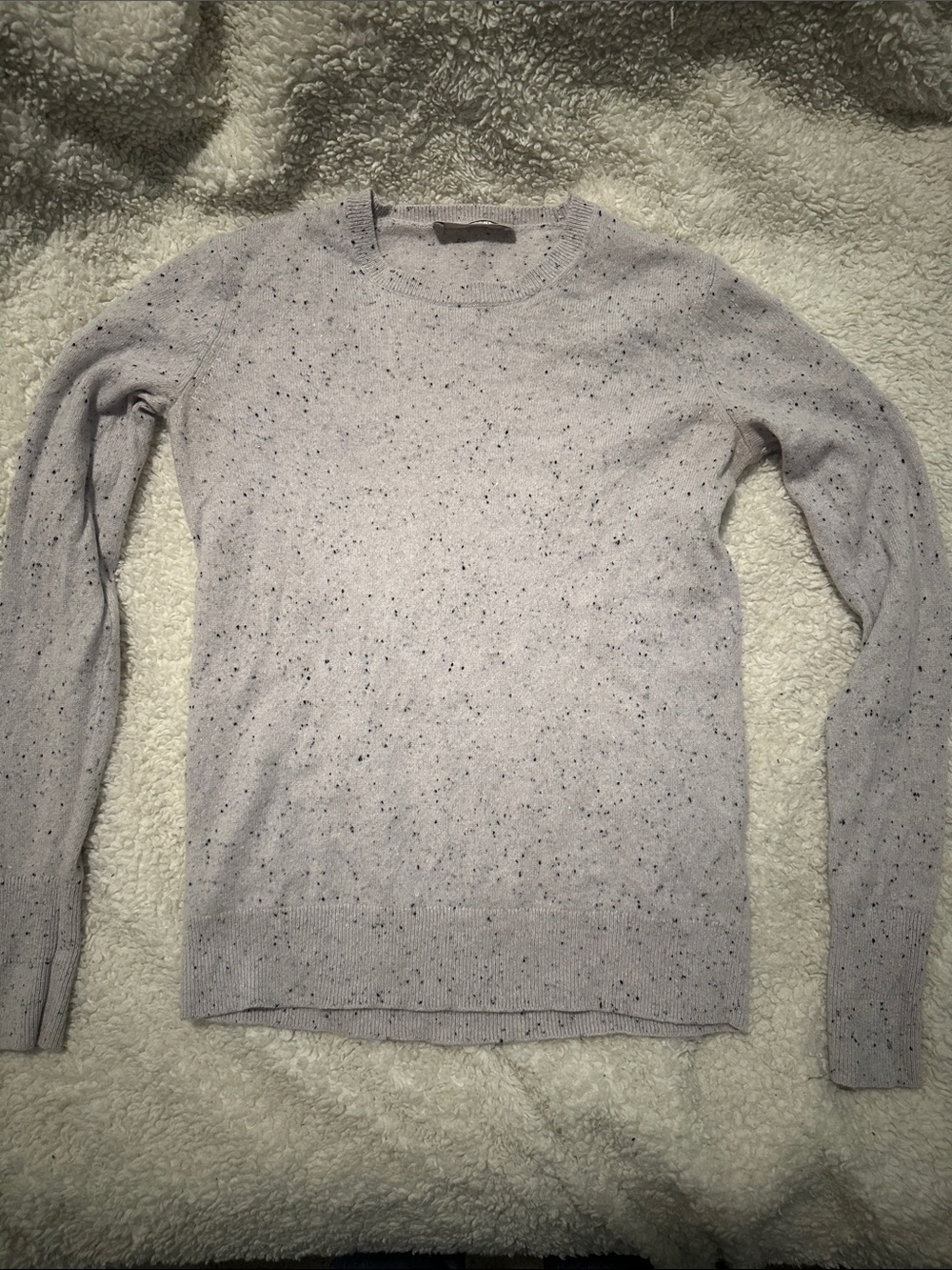 Everlane - Cashmere - Lilac Speckled Crewneck Sweater